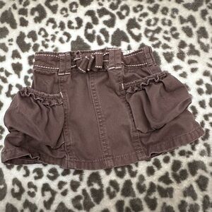 Carter’s Utility Skirt in Brown Size 12 Months